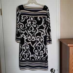 White House Black Market print dress